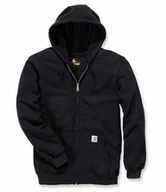 Bluzy męskie - Bluza Carhartt Midweight Hooded ZIP Black S - miniaturka - grafika 1
