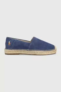 Espadryle męskie - Polo Ralph Lauren espadryle zamszowe Cevio Slip 803862549001 kolor granatowy - grafika 1