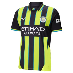 Koszulka męska Puma 77508602 MCFC AWAY JERSEY REPLICA Czarna - Koszulki męskie - miniaturka - grafika 1