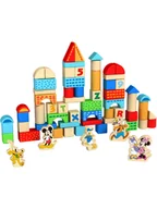 Klocki - Disney Mickey Mouse Klocki (50 szt.) "Mickey" - 12 m+ - miniaturka - grafika 1