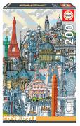 Puzzle - Educa Puzzle 200 Elementów Paryż - miniaturka - grafika 1