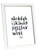 Ramki na zdjęcia - Deknudt Ramka Plastic white with silver S46AF1 - miniaturka - grafika 1