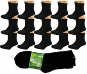 Skarpetki męskie - Zestaw Skarpety BAMBUSOWE bezuciskowe 15 par czarne 43-47 Super Wygodne - miniaturka - grafika 1