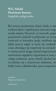 Pierścienie Saturna Sebald W.g Sebald - Proza - miniaturka - grafika 4