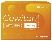 Witaminy i minerały - Polski Lek Cewitan witamina C 1000 mg 60 kapsułek - miniaturka - grafika 1