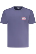 Koszulki męskie - WRANGLER KOSZULKA Z KRÓTKIM RĘKAWEM MĘSKA NIEBIESKA - miniaturka - grafika 1