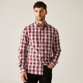 Koszule męskie - Regatta Męska koszula Lance Czerwony w kratę, Cotton, Rozmiar: XL - miniaturka - grafika 1