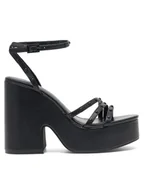 Sandały damskie - Jenny Fairy Sandały KITTY LS5475-04 Czarny - miniaturka - grafika 1