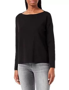 Bestseller A/S Damski sweter VMNANCY LS Boatneck GA NOOS, czarny, XL, Schwarz, XL - Swetry damskie - miniaturka - grafika 1