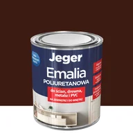 Farby wewnętrzne - Emalia poliuretanowa Premium Brązowy półmat 0.5 l Jeger - miniaturka - grafika 1