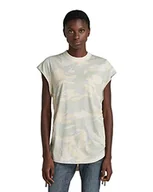 Koszulki i topy damskie - G-STAR RAW Damska koszulka Lash Tape Ao Cap SL, Multicolor (Whitebait Woodland Camo C340-d213), S - miniaturka - grafika 1