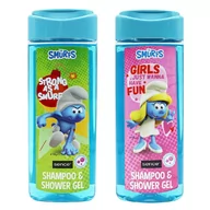 Kosmetyki kąpielowe dla dzieci - Smerfy szampon i żel pod prysznic zapach gumy balonowej pojemność 210 ml Girls just wanna have fun Smerfetka produkt wegański szybka wysyłka - miniaturka - grafika 1