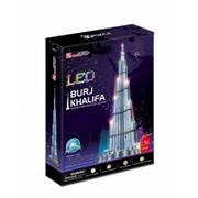 Puzzle - Cubicfun Puzzle 3D 136 el Burj Khalifa LED L133h - miniaturka - grafika 1