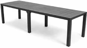 Stoły ogrodowe - Keter Podwójny stół ogrodowy JULIE - grafitowy - miniaturka - grafika 1