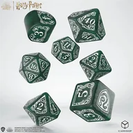 Akcesoria do gier planszowych - Harry Potter, Zestaw kości Slytherin, zielone Q-Workshop - gra - miniaturka - grafika 1