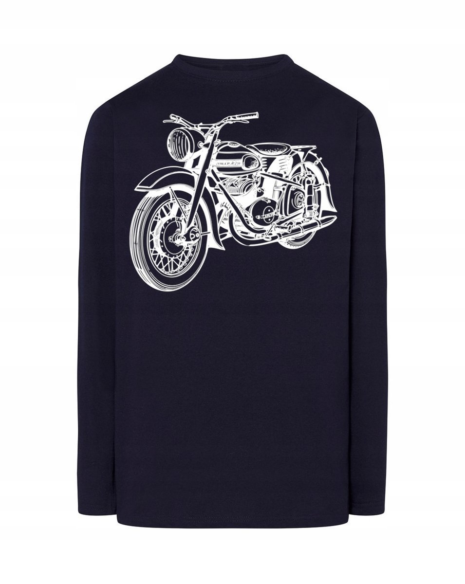 Longsleeve fajny nadruk Motor Motocykl r.L