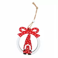 Bombki - ZAWIESZKA NA CHOINKĘ SKRZATY BOMBKA DREWNIANA DEKORACJA NA OKNO RÓŻNE WZORY - miniaturka - grafika 1