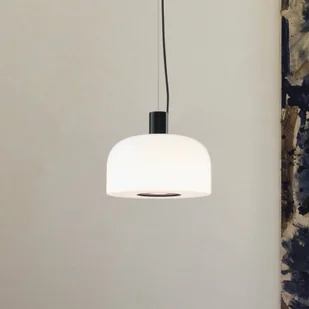 FLOS Lampa wisząca designerska Bellhop Glass S1, możliwość ściemniania, biały / opal, sypialnia, szkło - Lampy sufitowe - miniaturka - grafika 1