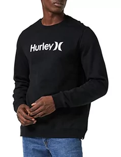 Hurley Męska bluza polarowa M OAO Solid Crew, czarna, XXL - Bluzy męskie - miniaturka - grafika 1