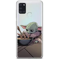Etui i futerały do telefonów - ERT GROUP etui na telefon Samsung A21s, case oryginalny i oficjalnie licencjonowany przez Star Wars, wzór Baby Yoda 027, optymalnie dopasowane, plecki z TPU częściowo przeźroczyste - miniaturka - grafika 1