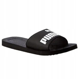 PUMA KLAPKI MĘSKIE CZARNE Z LOGO WSUWANE 48,5 ŻIB - Klapki i japonki męskie - miniaturka - grafika 1
