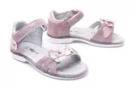 Buty dla dziewczynek - WOJTYŁKO 1S40121 róż, sandały dziecięce, rozmiary: 20-23 - Wojtyłko - miniaturka - grafika 1