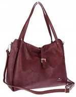 Torebki damskie - Torebka Damska listonoszka Shopperka torba na ramię pojemna CH3319 Bordowa - miniaturka - grafika 1