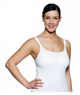 Odzież ciążowa - Koszulka do karmienia z wbudowanym biustonoszem MEDELA Tank Top biała / XL - miniaturka - grafika 1