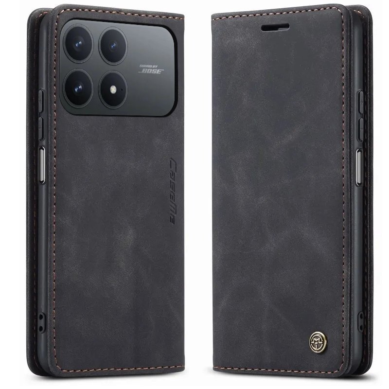 Etui do Poco F8 Pro 5G PORTFELOWE SKÓRZANE ZAMYKANE NA KLAPKĘ