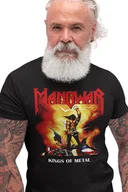 Koszulki męskie - MANOWAR KOSZULKA MĘSKA CZARNA t-shirt KINGS OF METAL heavy power rock 5XL - miniaturka - grafika 1