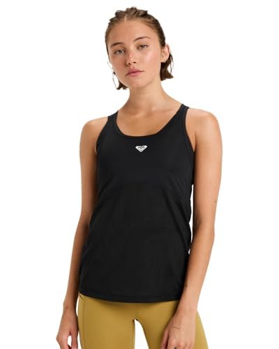 Roxy Top z dzianiny z krótkim rękawem Move Free Mesh Tank Black XS