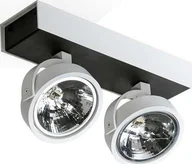 Lampy sufitowe - Lampa sufitowa Azzardo Plafon MAX 2 12V white/black AZ 1375 GM4206-12V-WH-BK - AZZARDO - miniaturka - grafika 1