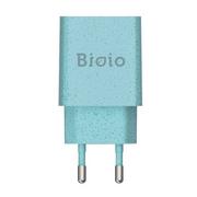 Ładowarki do telefonów - Bioio Ładowarka sieciowa 1x USB 2,4A niebieski - miniaturka - grafika 1
