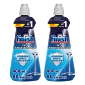 Środki do zmywarek - Finish Nabłyszczacz do zmywarki płyn nabłyszczający Regular Fresh zestaw 2 x 400 ml - miniaturka - grafika 1