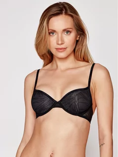 Biustonosze - Calvin Klein Underwear Biustonosz z fiszbiną 000QF5242E Czarny - grafika 1