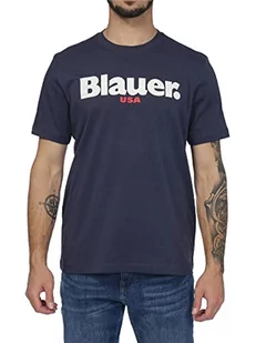 Blauer Męski t-shirt z krótkim rękawem, 888, 42, 888 niebieski, 40 - Koszulki męskie - miniaturka - grafika 1