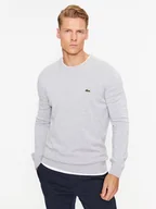 Swetry męskie - Lacoste Sweter AH1985 Szary Regular Fit - miniaturka - grafika 1