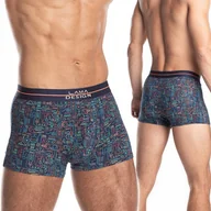 Majtki męskie - Bokserki męskie szorty bawełniane dopasowane LAMA M-994 - XL - miniaturka - grafika 1