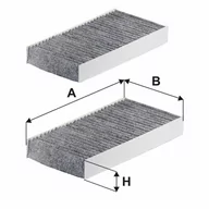 Filtry kabinowe - FILTRON Filtr kabiny węglowy K1198A-2x - miniaturka - grafika 1