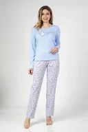 Piżamy damskie - REGINA PIŻAMA DAMSKA 675 XL NIEBIESKI - miniaturka - grafika 1