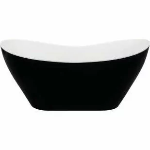 Besco Viya Black&White wanna wolnostojąca 160x70 cm czarny mat/biały połysk/biały #WMMC-160VKW - Wanny - miniaturka - grafika 2