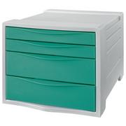 Pojemniki biurowe - Esselte Pojemnik z 4 szufladami Colour'Ice - zielony 626285 - miniaturka - grafika 1