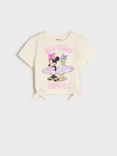 Koszulki dla dziewczynek - Sinsay - Koszulka Myszka Minnie - kremowy - grafika 1