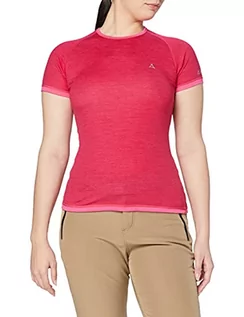 Koszulki i topy damskie - Schoffel damska koszulka z krótkim rękawem z wełny merynosów Sport, fioletowy, m - grafika 1