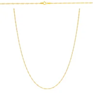 Biżuteria dla dzieci - Złoty łańcuszek pełny Singapur 42 cm pr. 585 - miniaturka - grafika 1