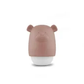 Zestawy naczyń dla dzieci - Zazu BENNY Lampka Nocna dla Dzieci do Kontaktu Brown - miniaturka - grafika 1