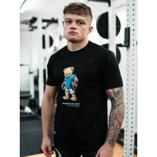 Środowisko Miejskie T-shirt Koszulka MMA Bear Black - Koszulki sportowe męskie - miniaturka - grafika 1