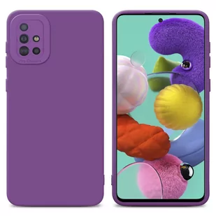 Pokrowiec Etui Do Samsung Galaxy A51 4G / M40s w FLUID MATOWY FIOLET TPU Silikonowe Obudowa Ochronny Case Cover Cadorabo - Etui i futerały do telefonów - miniaturka - grafika 1