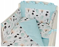 Pościel dla dzieci - Pościel Dziecięca Do Łóżeczka 120X60 Komplet 6 El Zestaw Pościel 120X90 - miniaturka - grafika 1