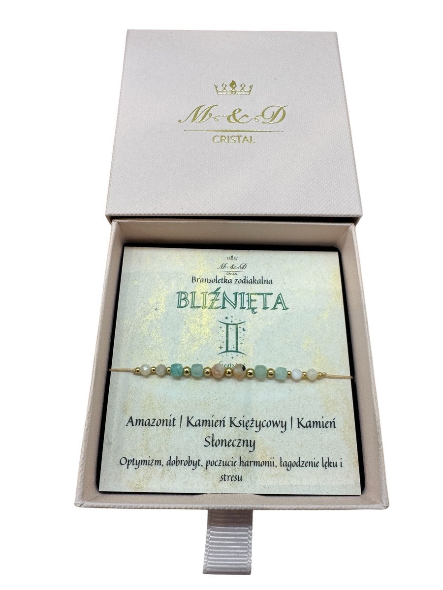 Bransoletka szczęścia zodiakalna BLIŹNIĘTA